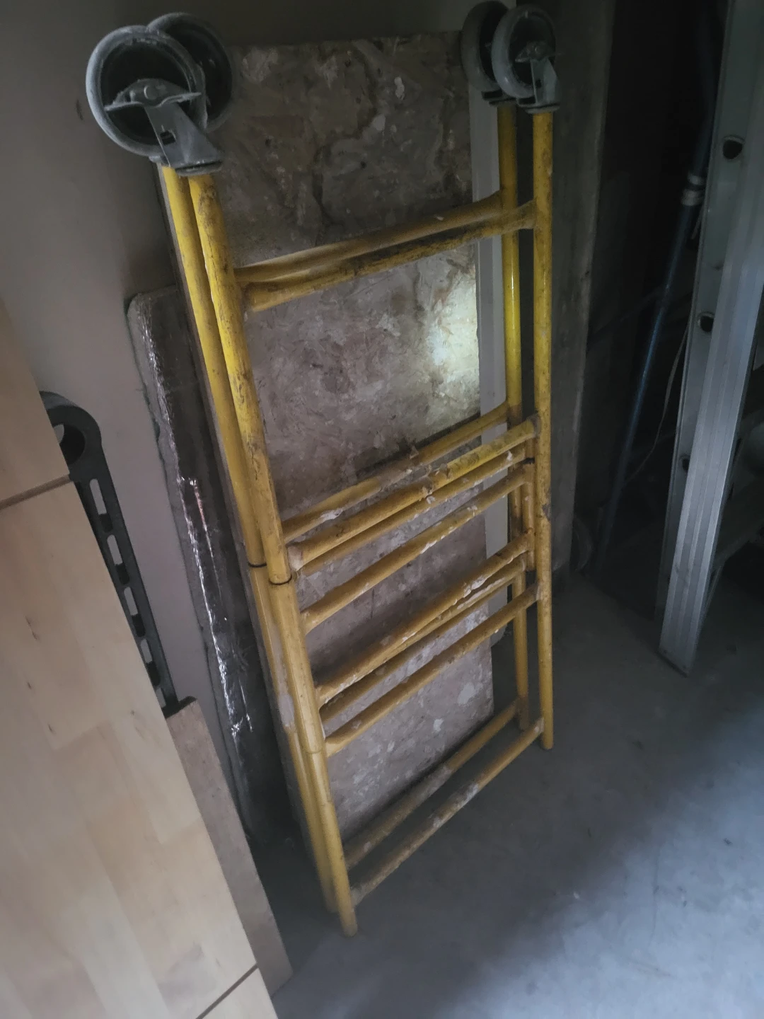 4 feet Yellow Metal Rolling Scaffold - photo 2