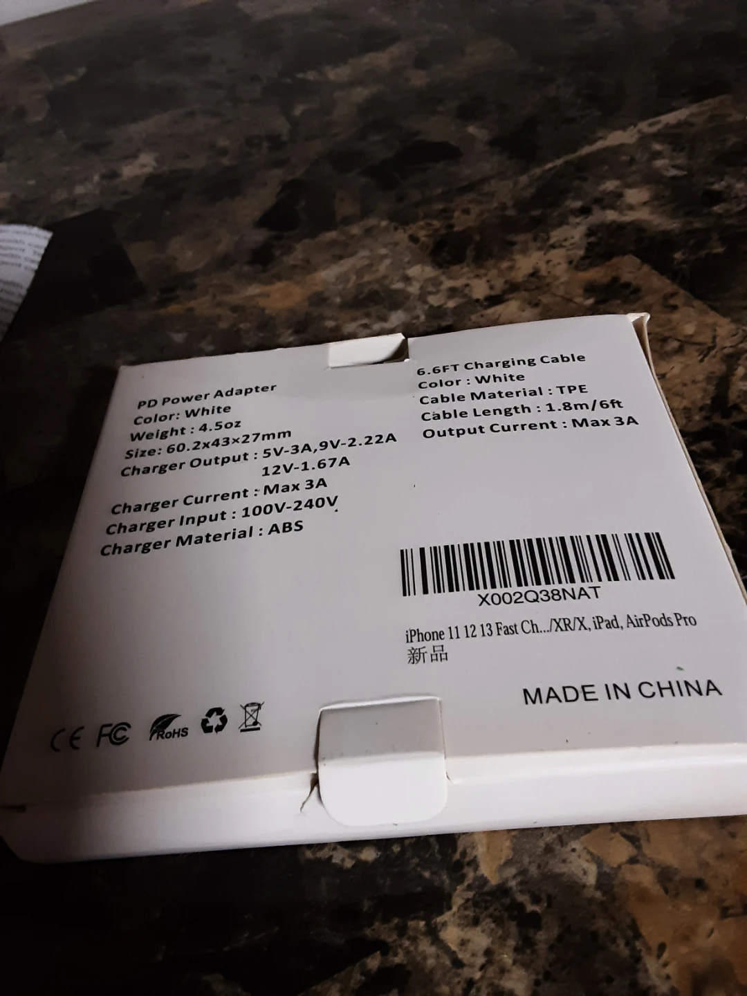 PD Power Adapter and FAST Charging Cable Set - photo 2