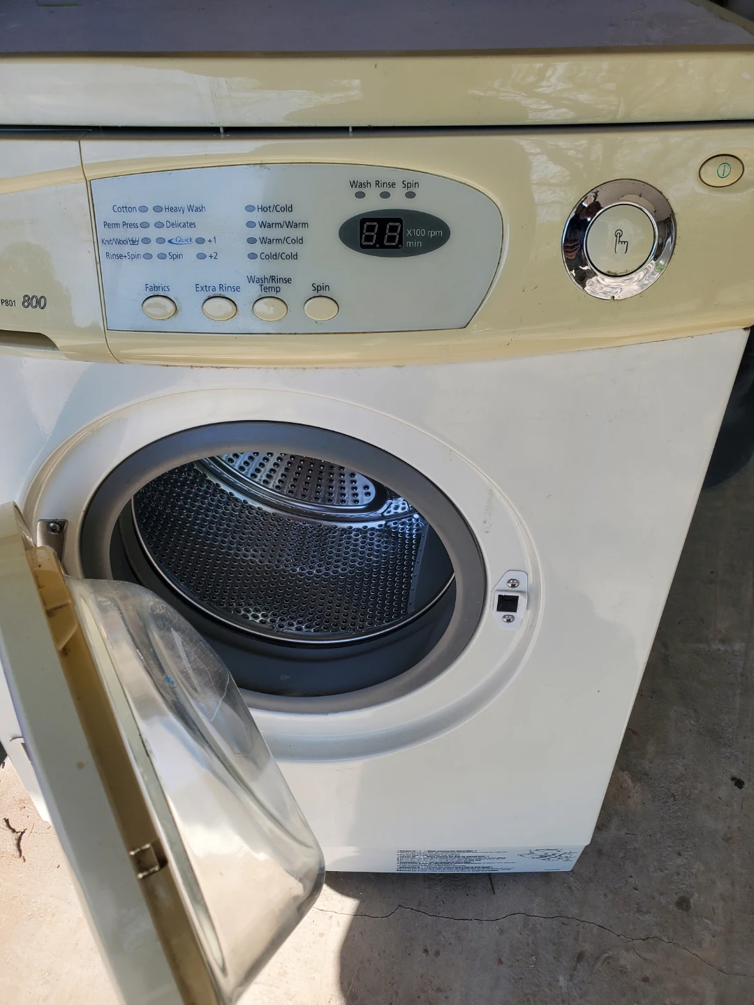Samsung Fuzzy Sensor Quick P801 Washing Machine - photo 2