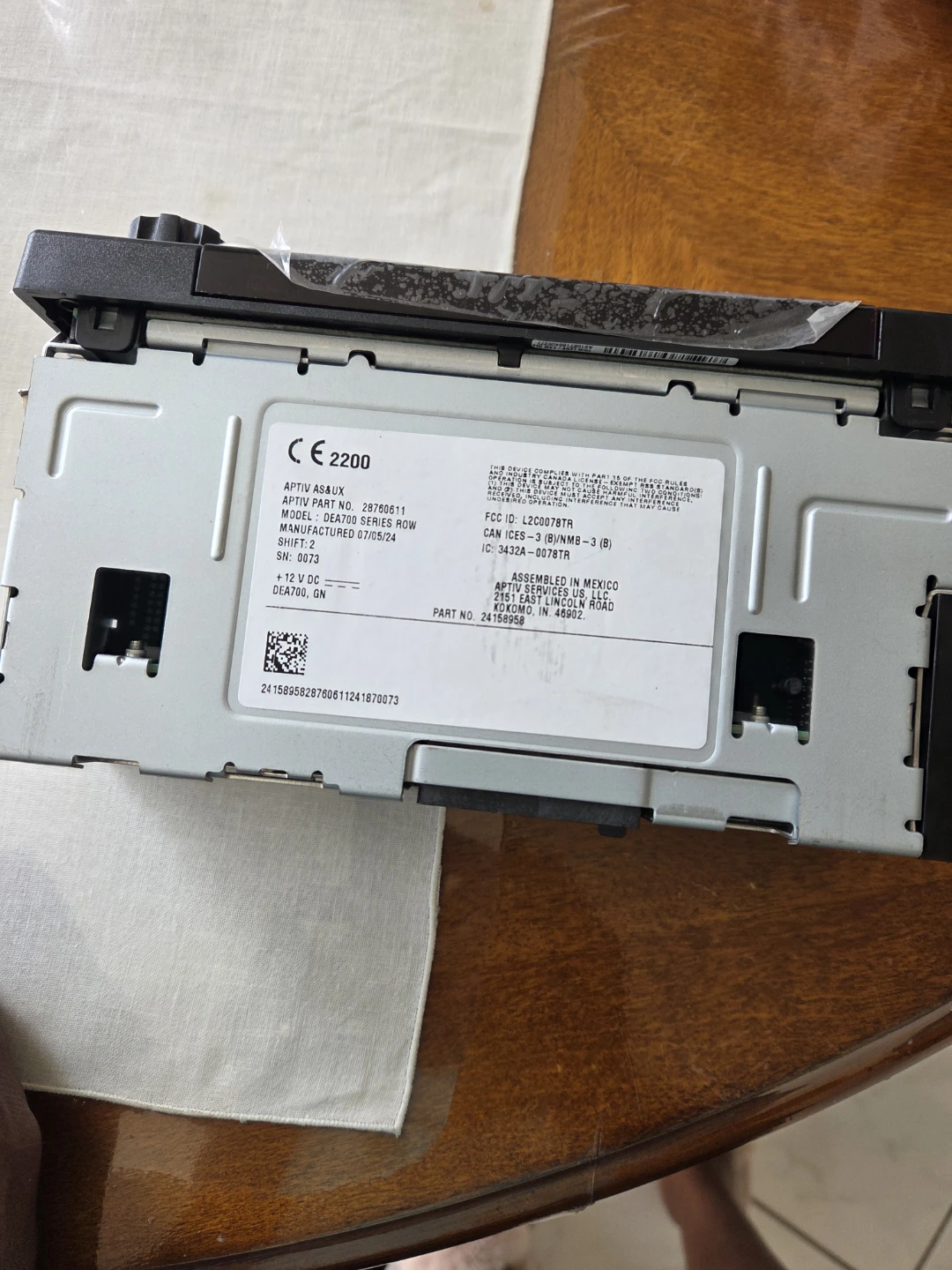 APTIV AS&UX truck/ Car Stereo/Radio - photo 2