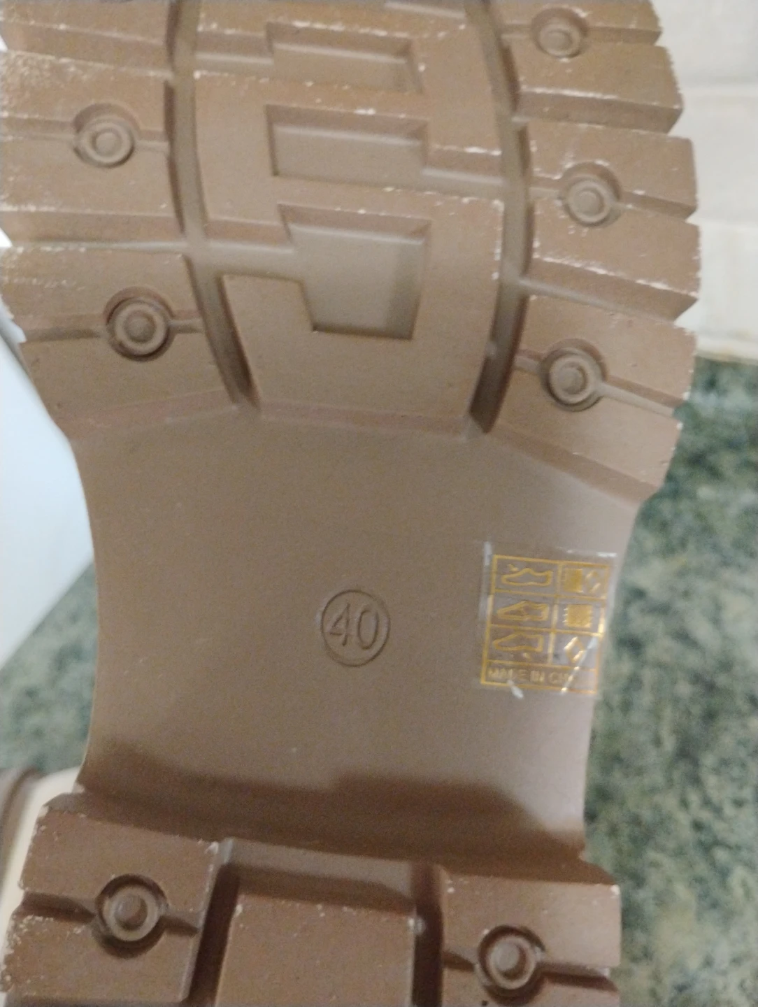 Women's Cream Combat Boots Size 40 - photo 5