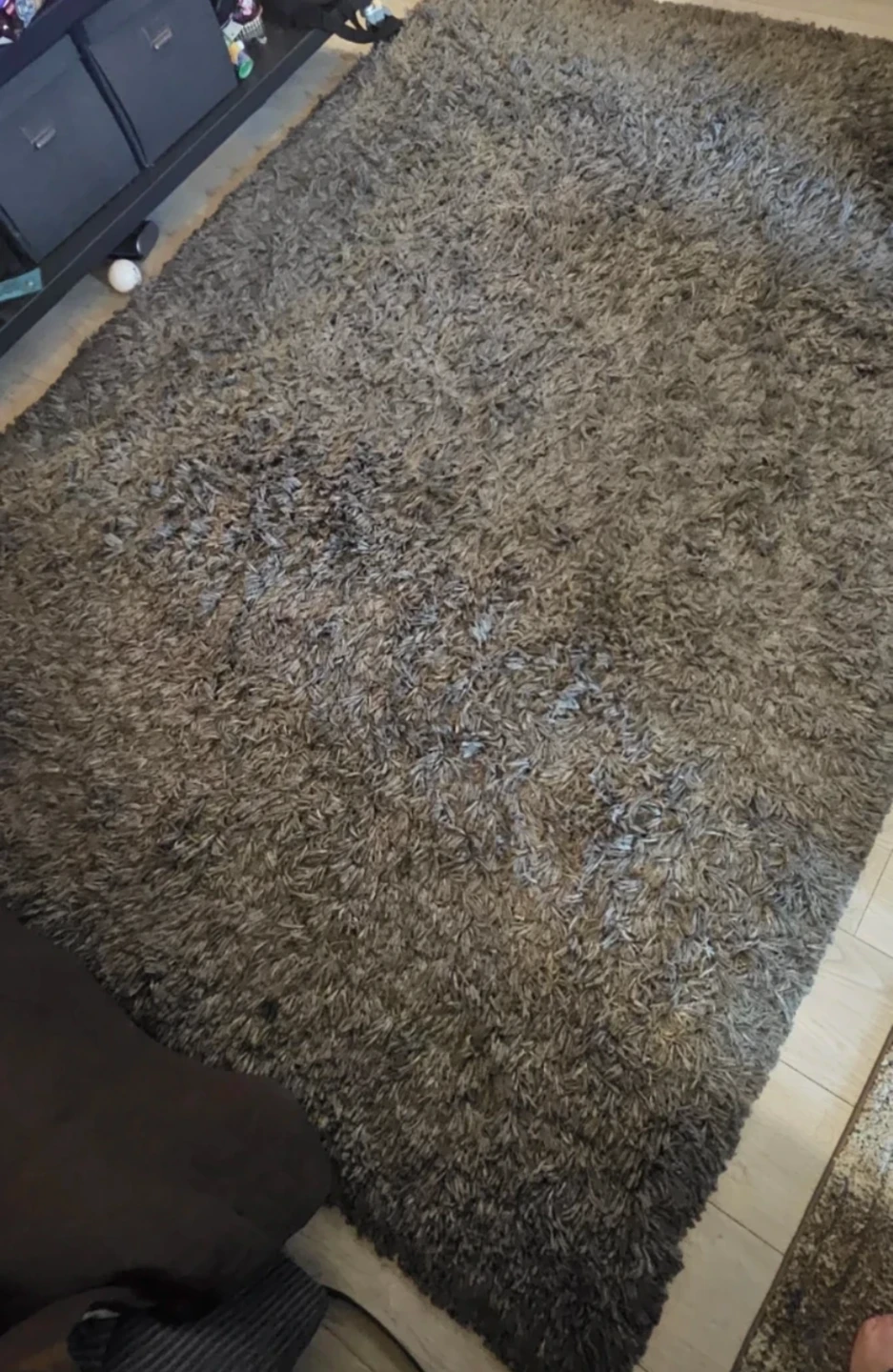 Shaggy Area Rug - Dark Grey - photo 4