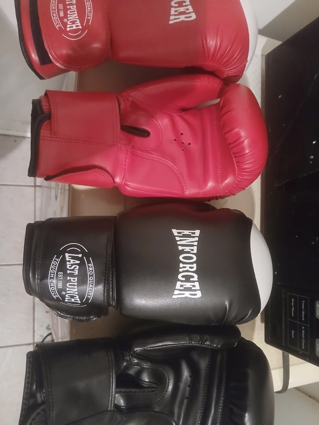 Last Punch Enforcer Boxing Gloves and Headgear