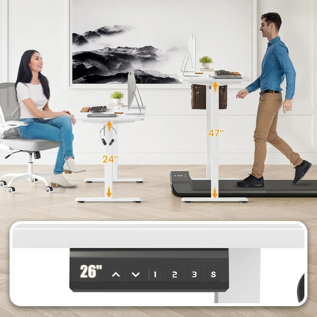 Adjustable Standing Desk - White - photo 2