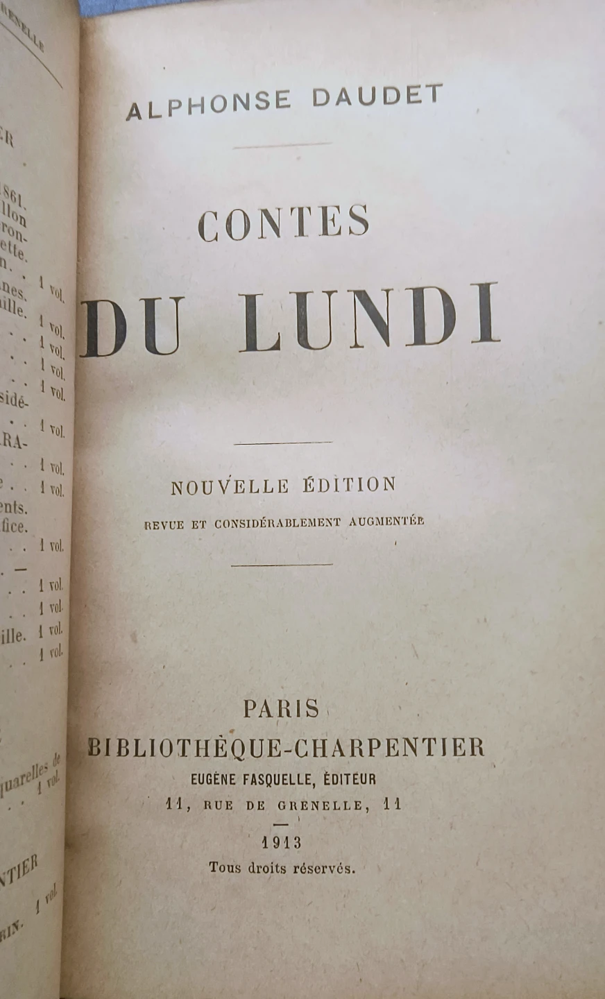 Contes du Lundi & Sapho, Antiquarian Books - photo 4