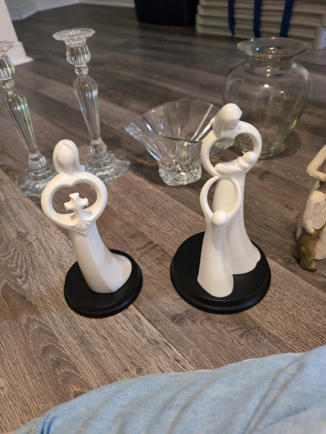 Ceramic Family Figurines Set of 2