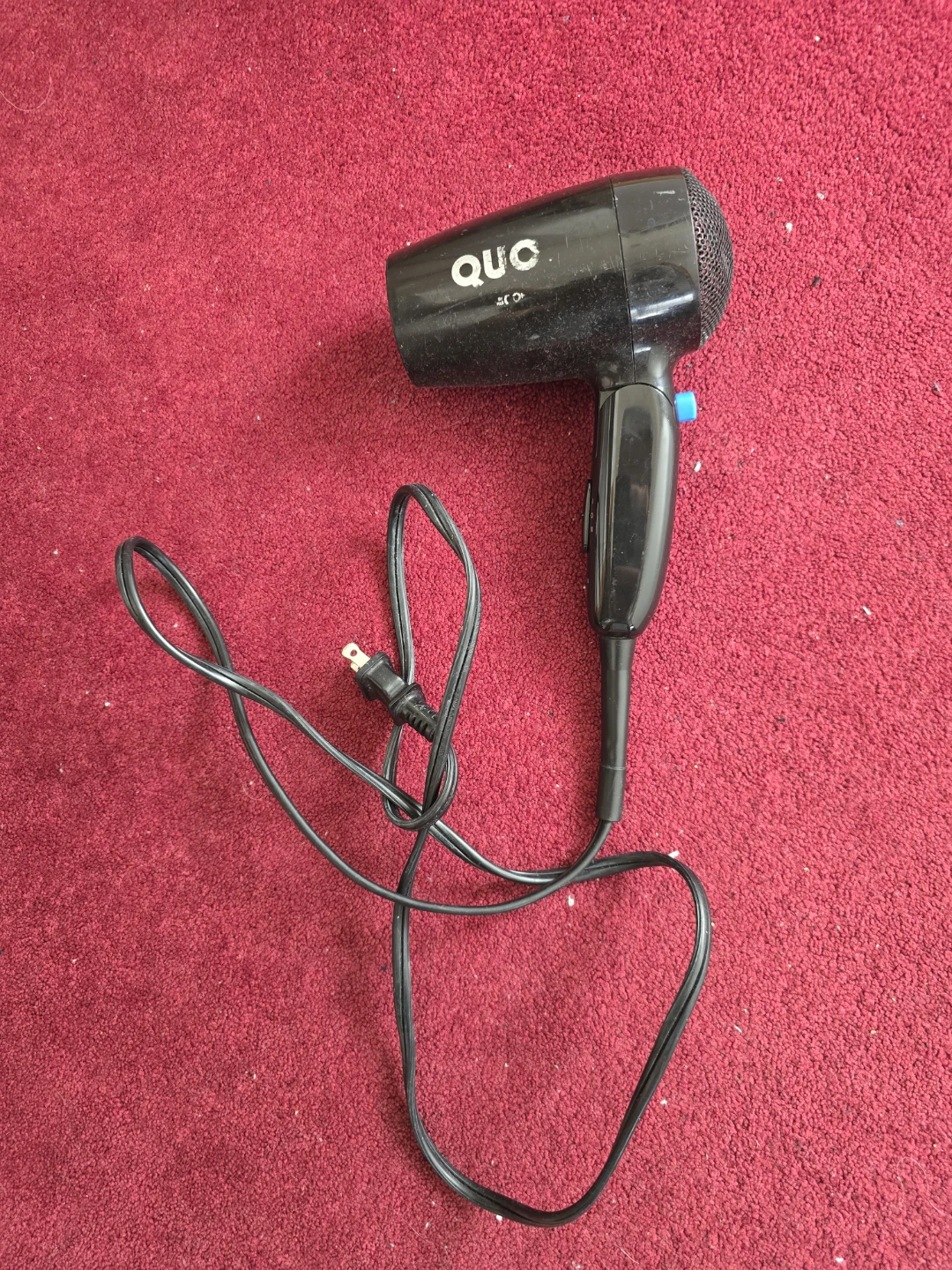 QUO Black Compact Hair Dryer