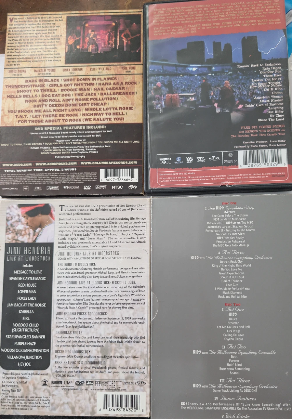 4 GREAT MUSIC DVD'S - photo 2