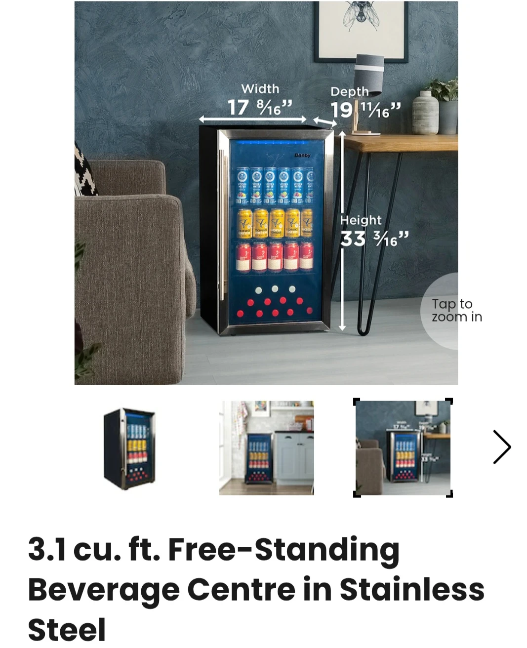 Danby 3.1 cu. ft. Free-Standing Beverage Centre - photo 4