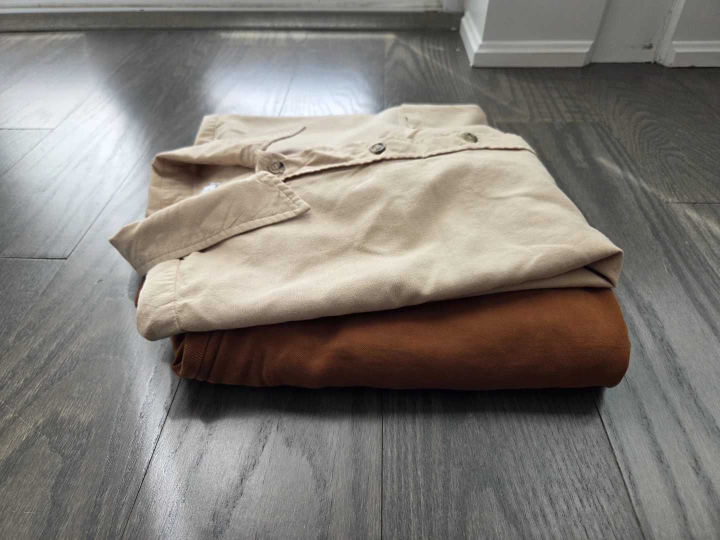 Button-Up Shirt and Pants Set