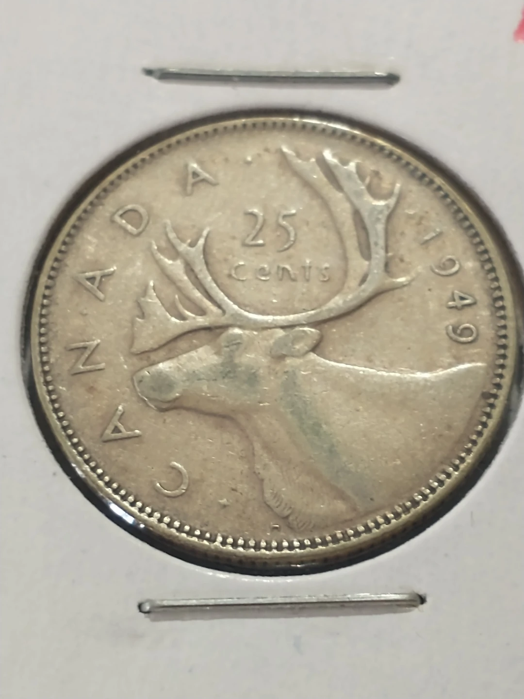 1949 Canada George VI silver quarter - photo 2