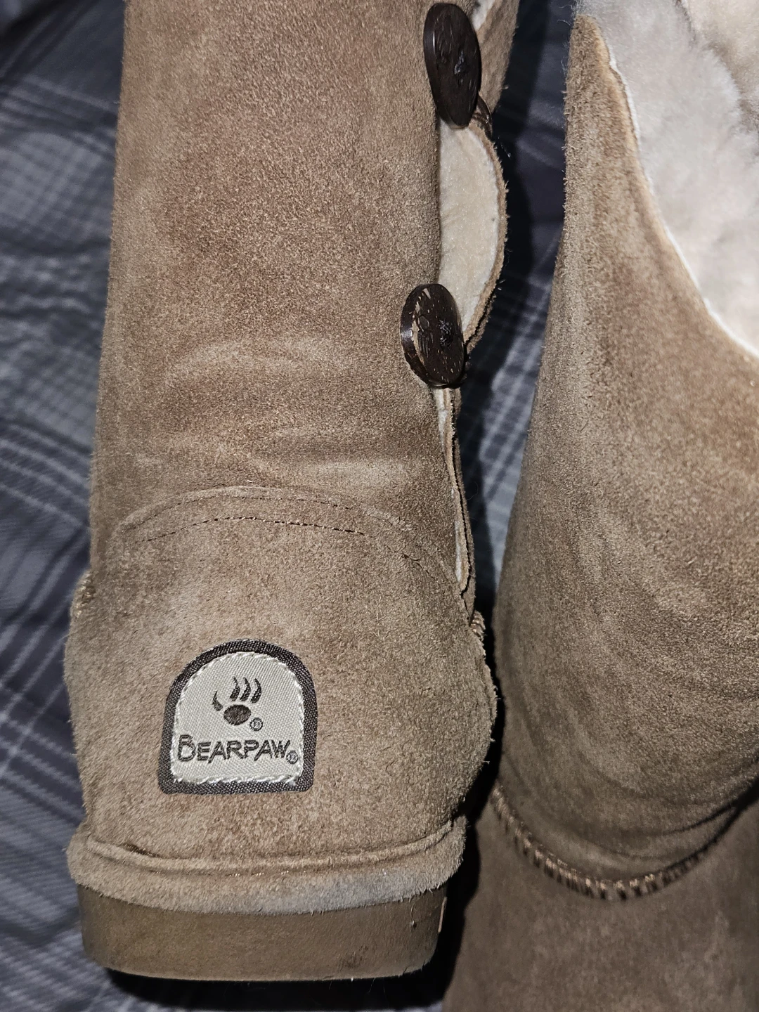 Bearpaw Brown Suede Button Boots - photo 4