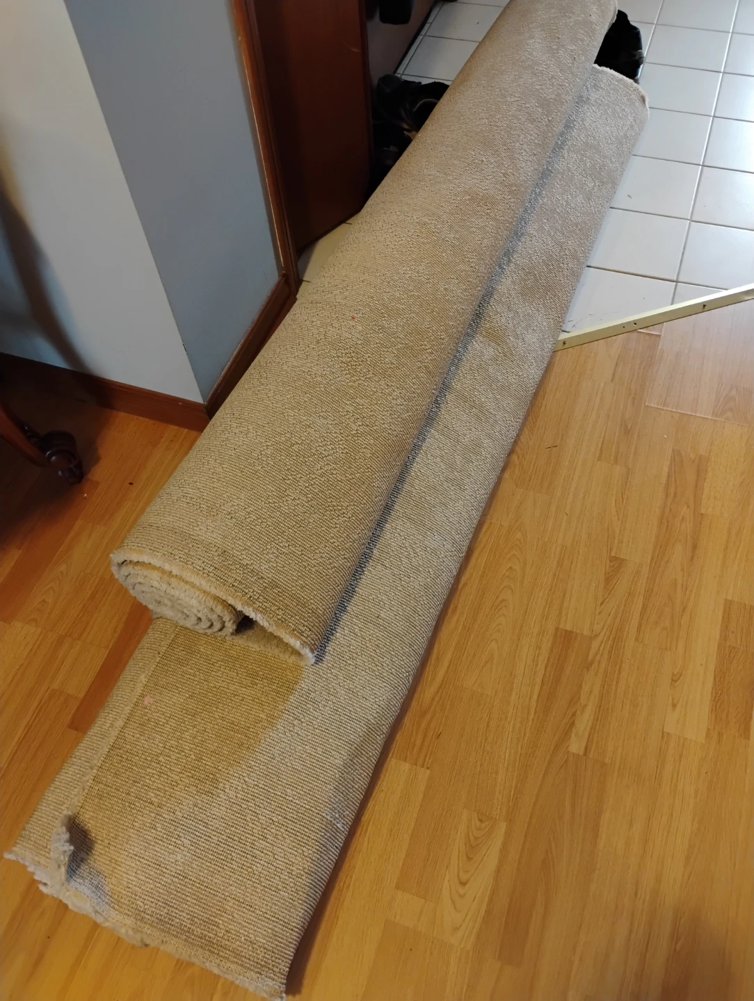 Beige Carpet Remnant