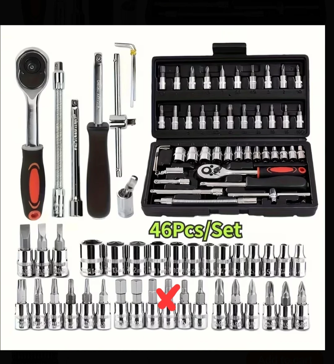 Hex bit (w issue) Ratchet Socket Wrench Set - photo 5