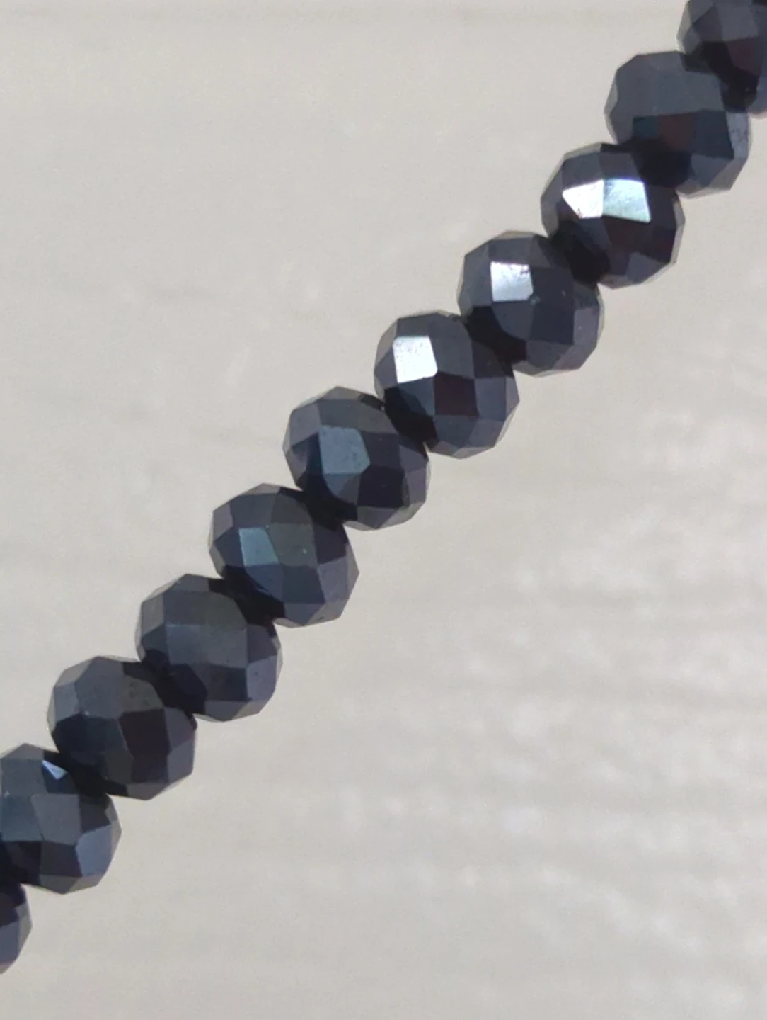 Dark Blue Beaded Lariat Necklace - photo 4