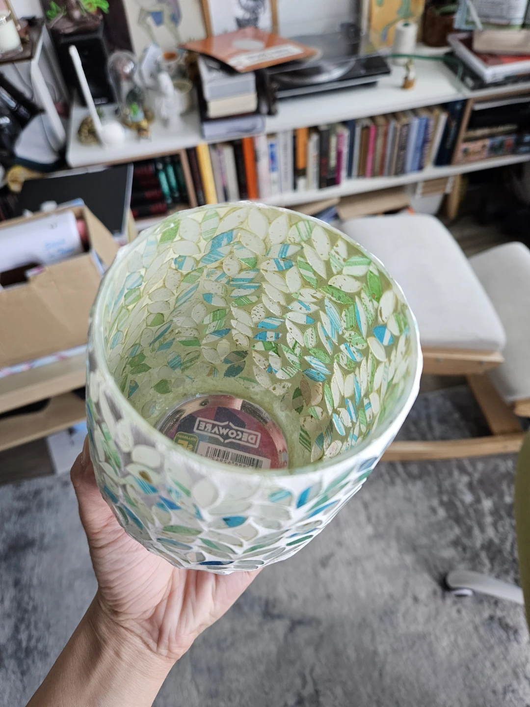 Decorative Mosaic Glass Jar - photo 2