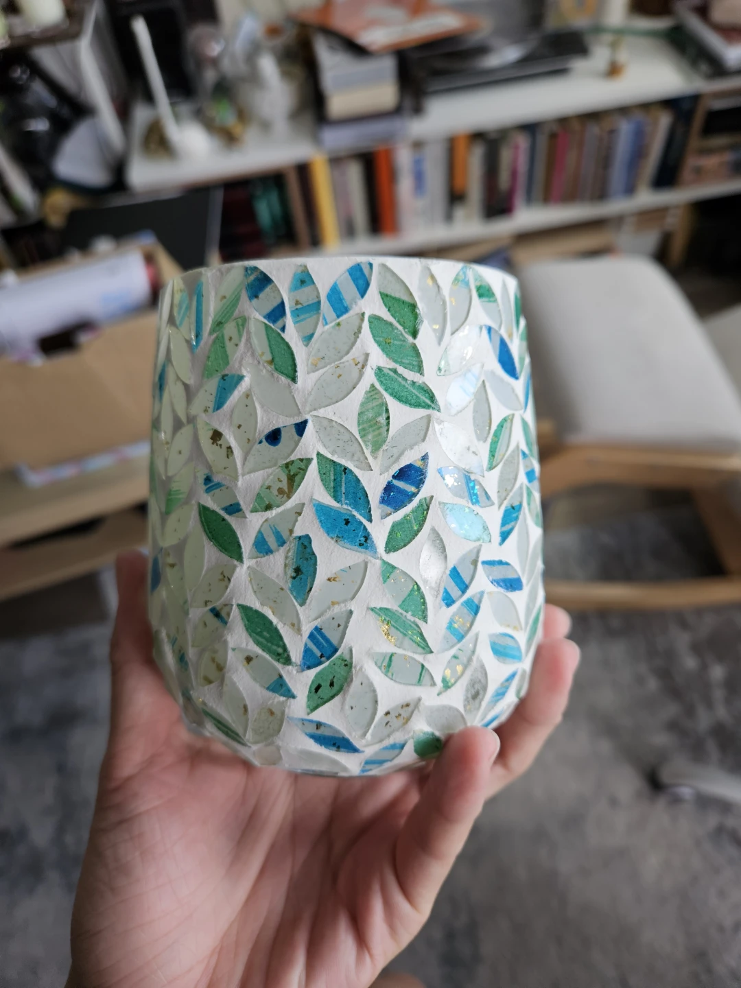Decorative Mosaic Glass Jar - photo 3