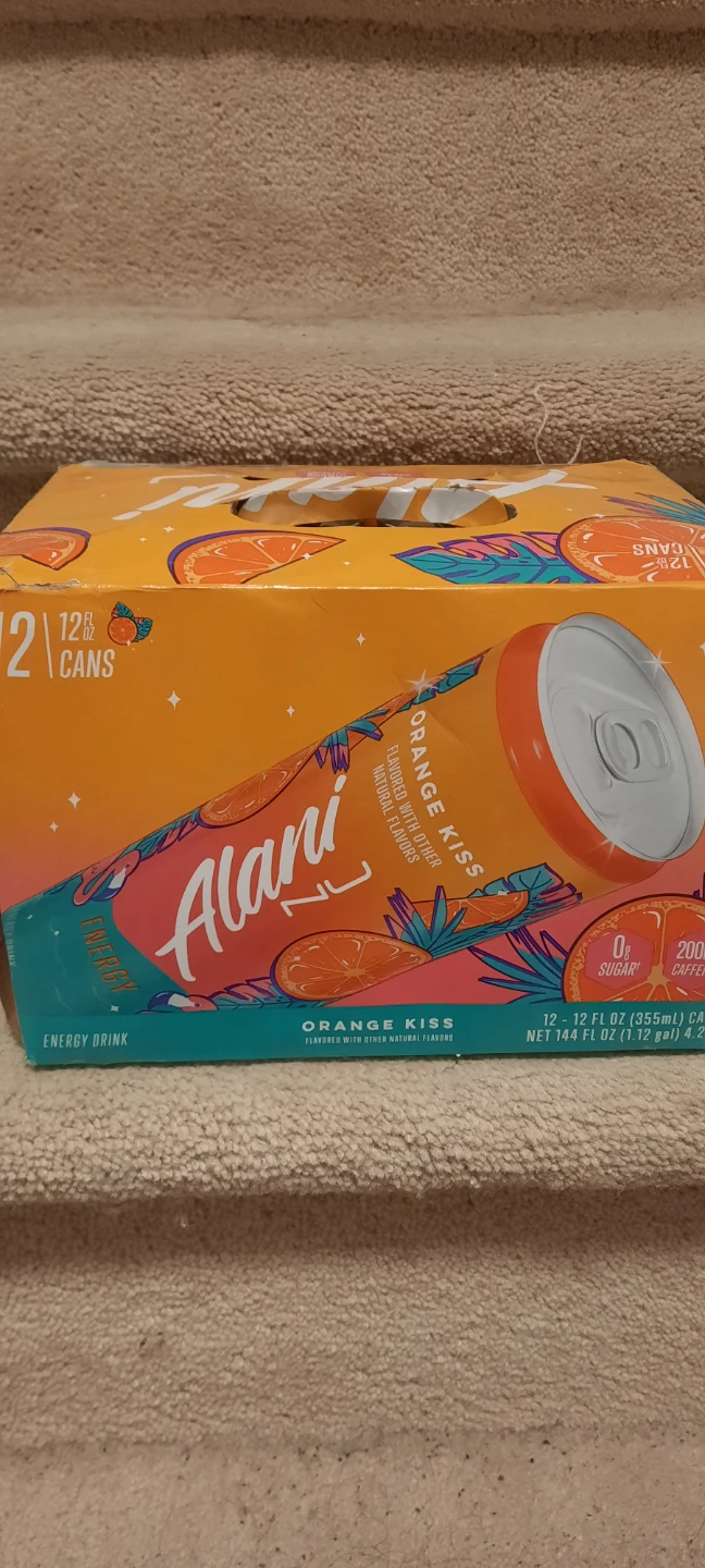 Sealed Alani Nu Energy Drink Orange Kiss - 12 Cans