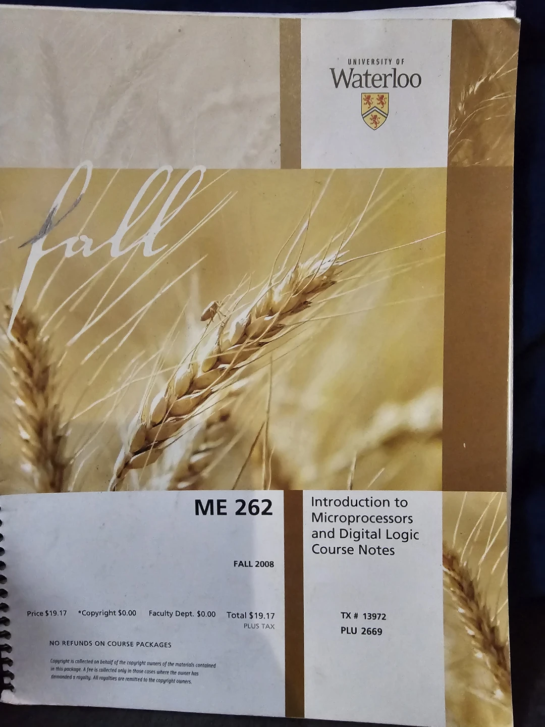 ME 262 Introduction to Microprocessors and Digital Logic Course