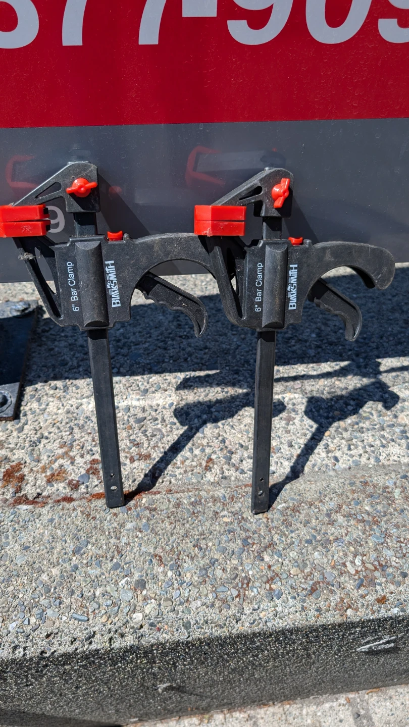 Blacksmith 6" Bar Clamps (2-Pack)