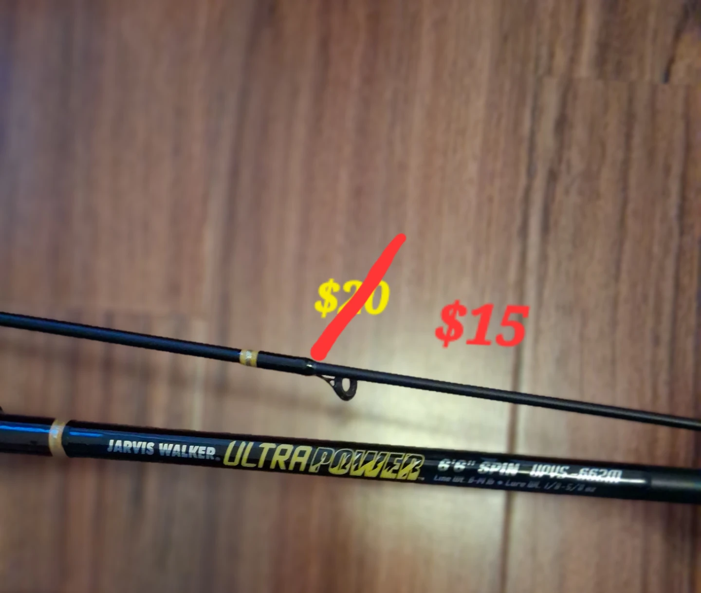 Jarvis Walker Ultra Power 6'6" Spin Fishing Rod