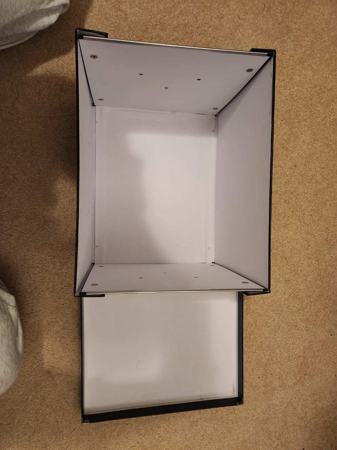 Black Storage Box with Handle and Label Holder - photo 2