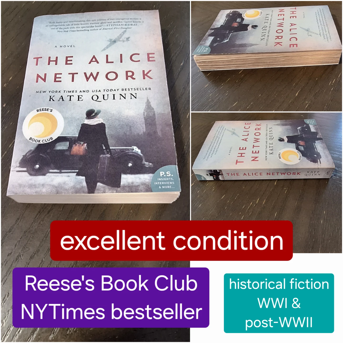 The Alice Network - historical fiction like new - photo 3