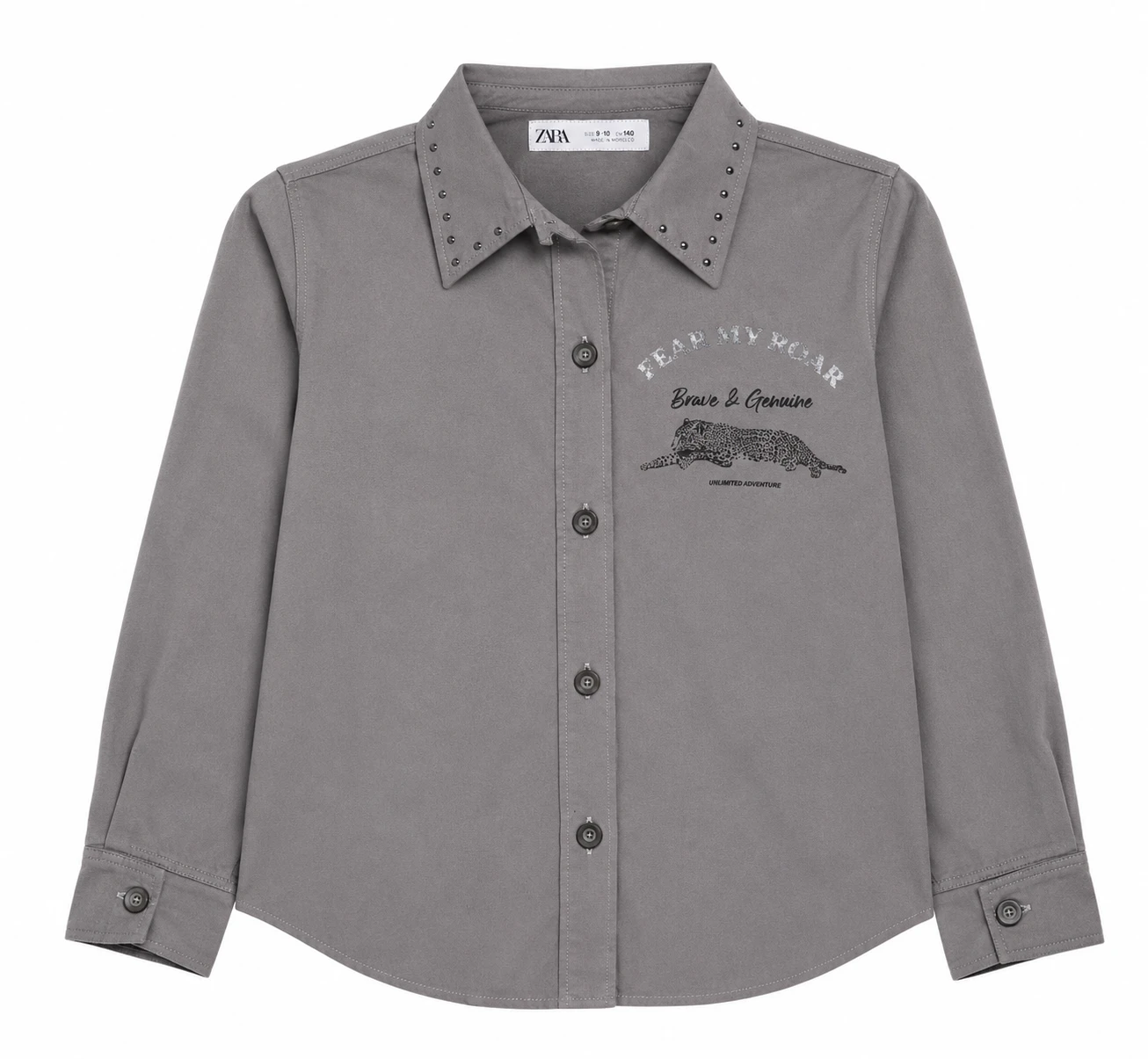 Zara Girls Button-Up Shirt Size 9-10 (140 cm) - New With Tags -