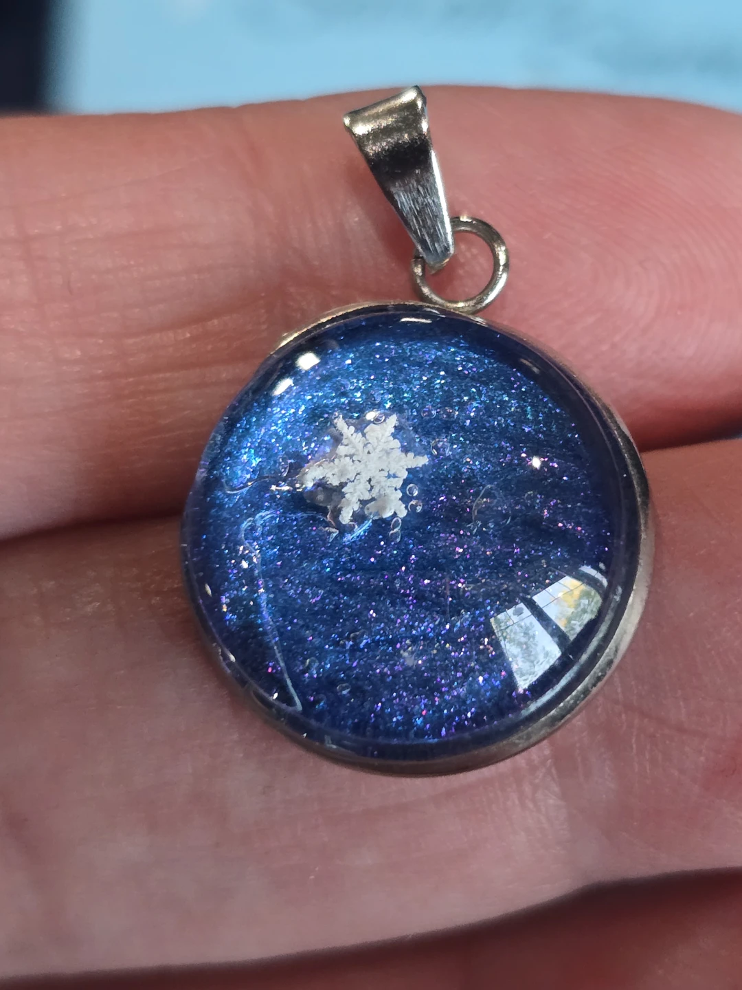 Real Preserved Snow Pendant - photo 2