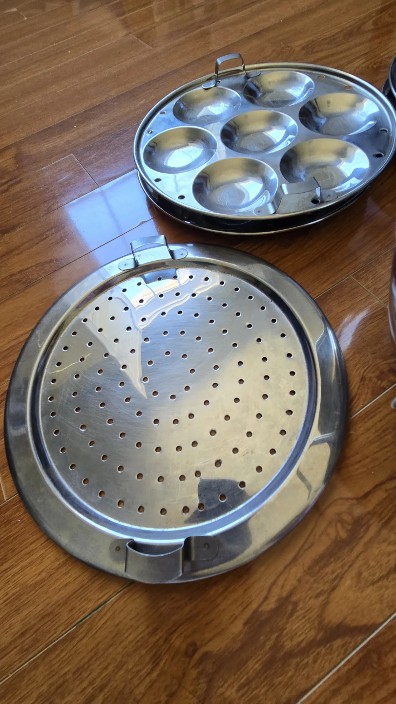 Stainless Steel Idli Maker Steamer with 3 Tiers - photo 3
