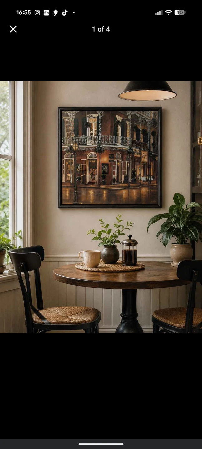 Framed Art Print - New Orleans Jazz Scene