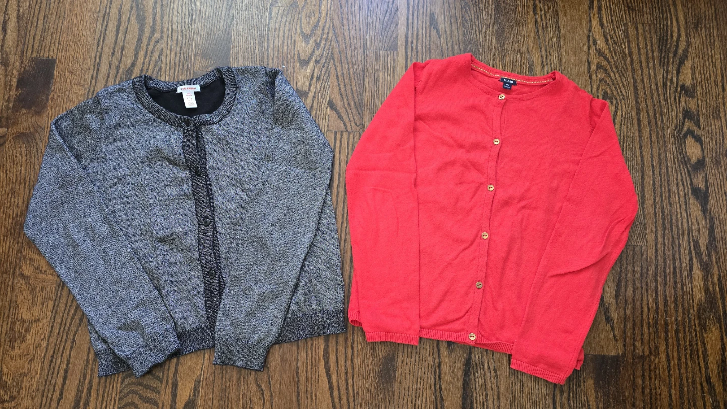 Two Kids Cardigans. Size 10Y