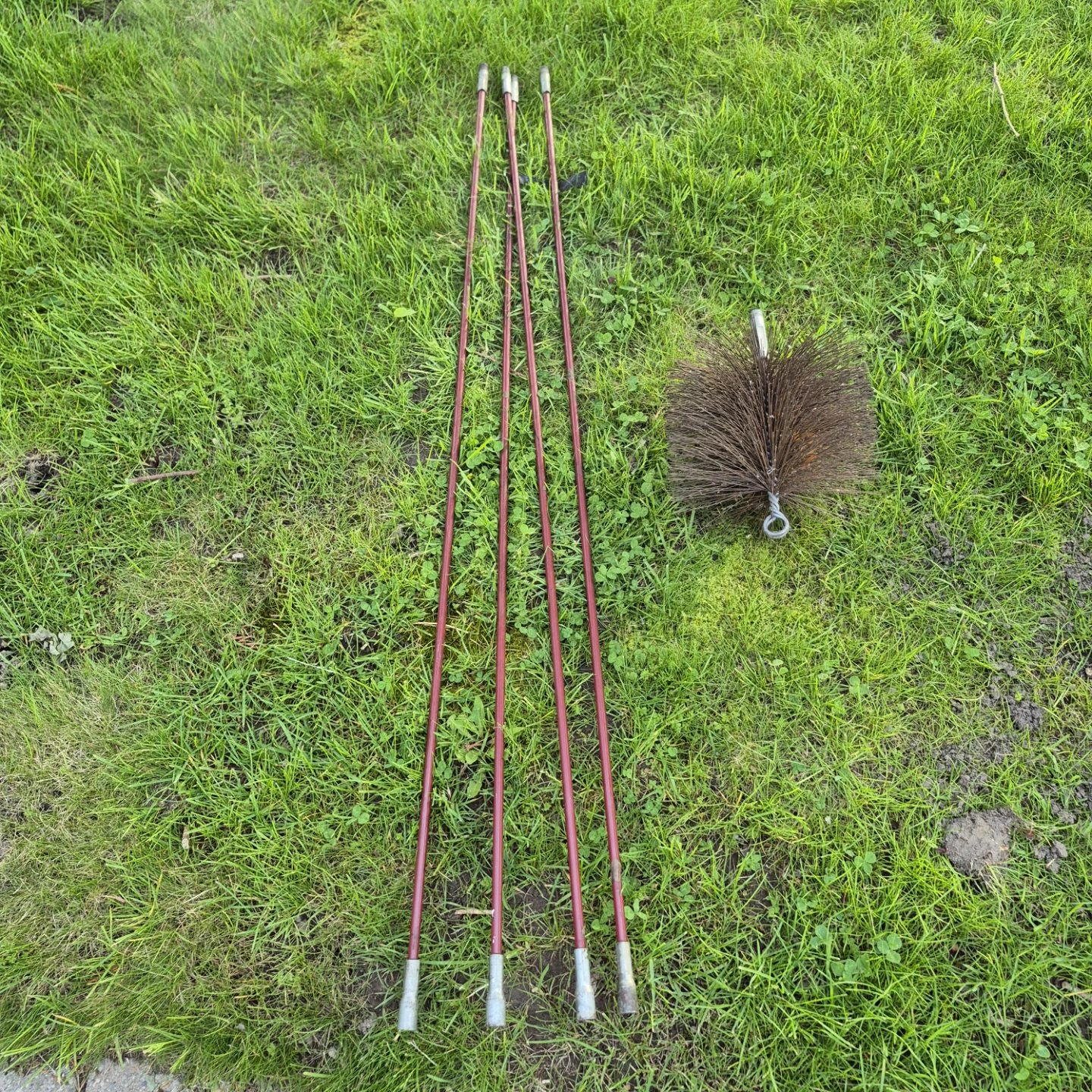 Chimney Sweep Brush with Poles