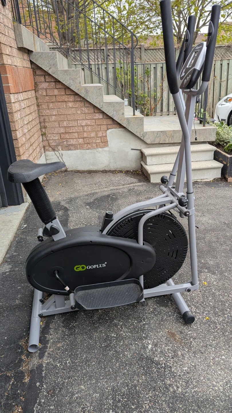 Goplus Elliptical Bike with Digital Monitor