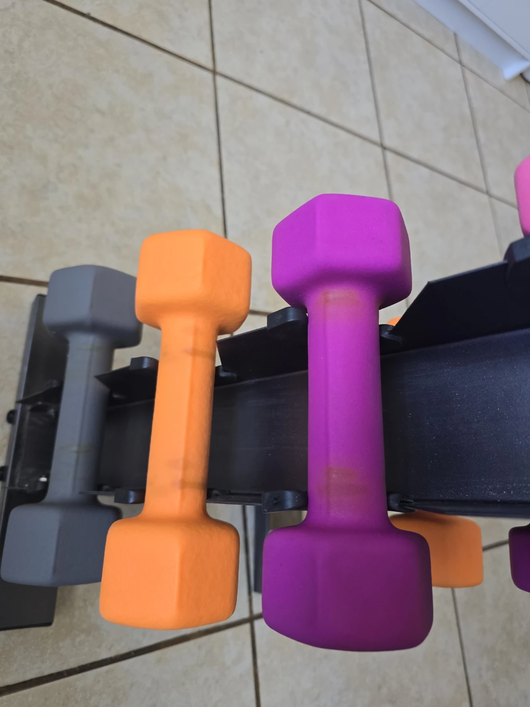 Set of Dumbbells with Rack 2lb to 10lb - photo 3