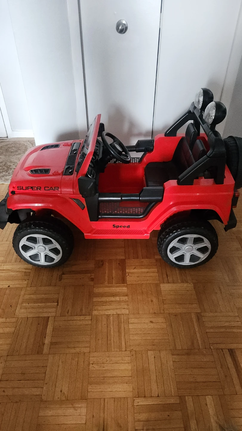 Red Electric Ride-On "Super Car" for Kids
