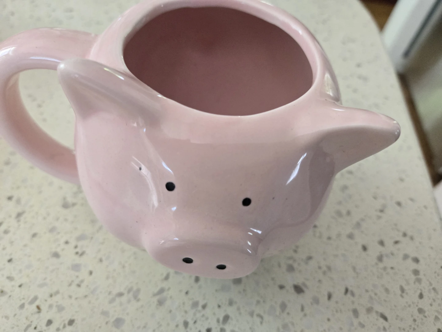 Whimsical Cupboard Ceramic Pink Pig - photo 3