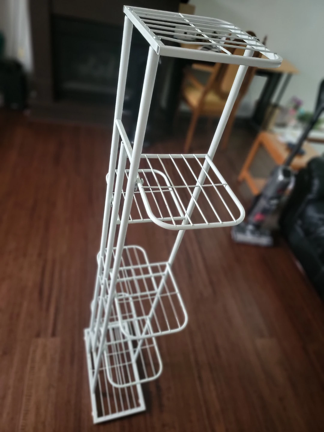 White Metal Multi-Tier Plant Stand - photo 2