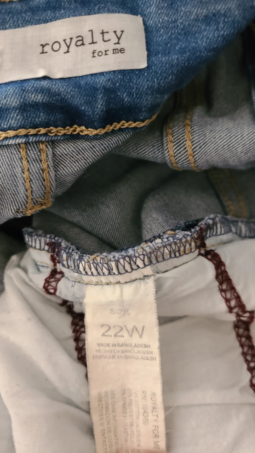 Royalty For Me Women's Denim Shorts Size 22W - photo 3