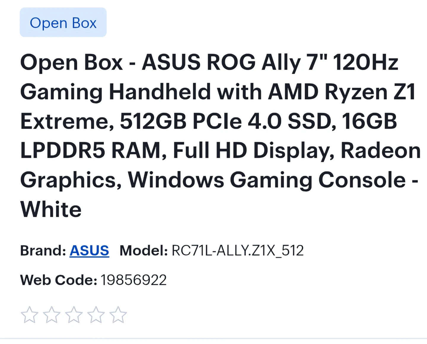 ASUS ROG Ally z1 extreme 2 TB