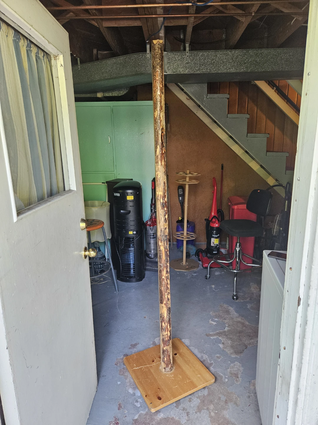 Rustic Wood Floor Lamp Base - photo 5
