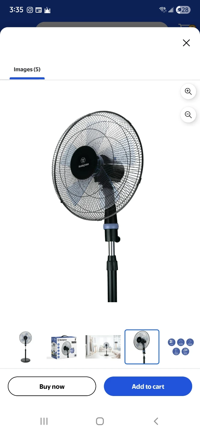 Westinghouse 16-inch Pedestal Fan - photo 2