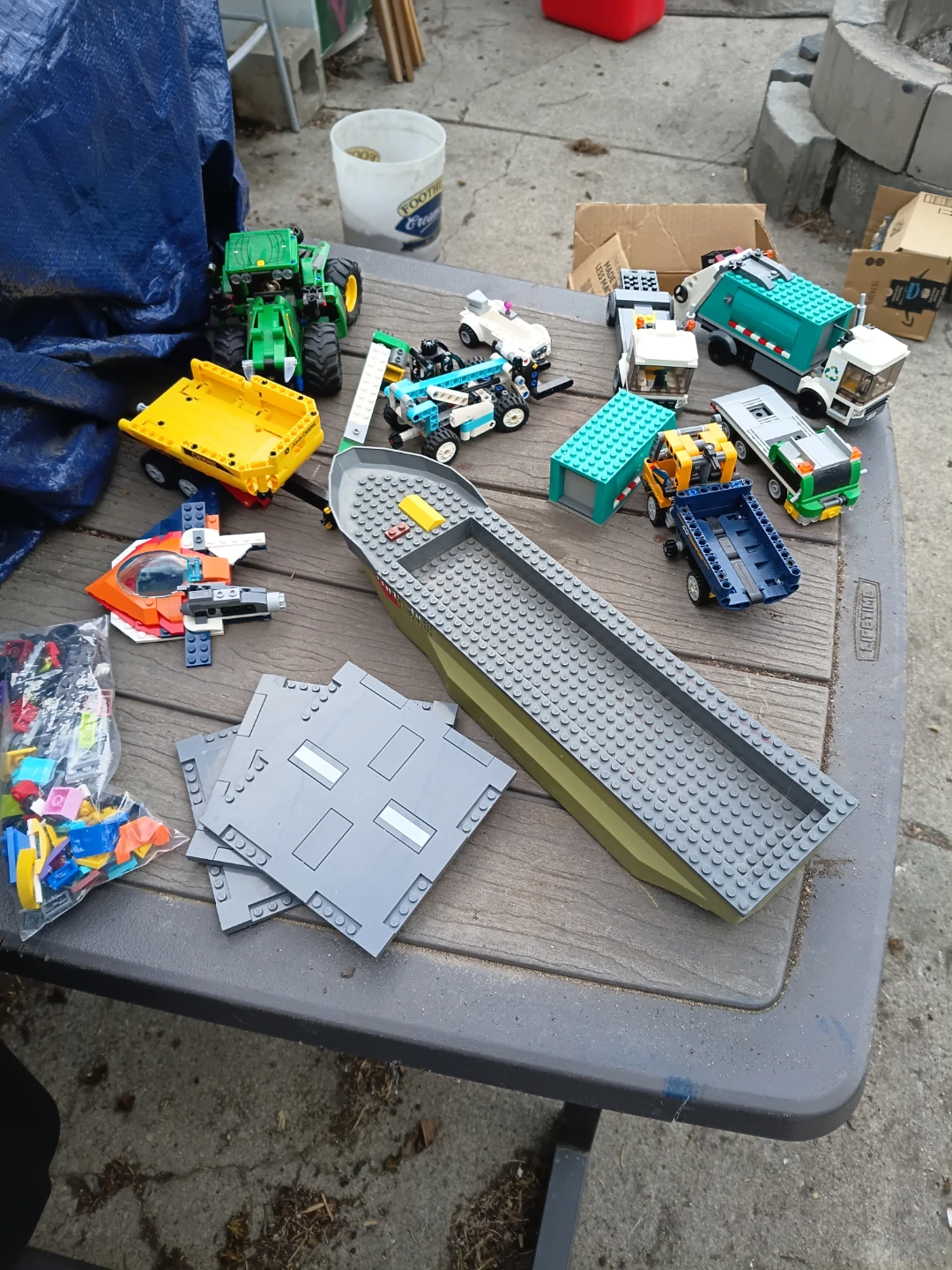 Assorted LEGO Building Blocks and Baseplates - photo 2