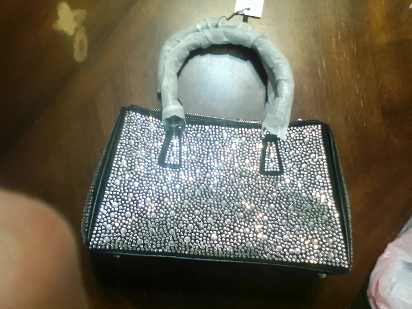 Handbag with Rhinestones