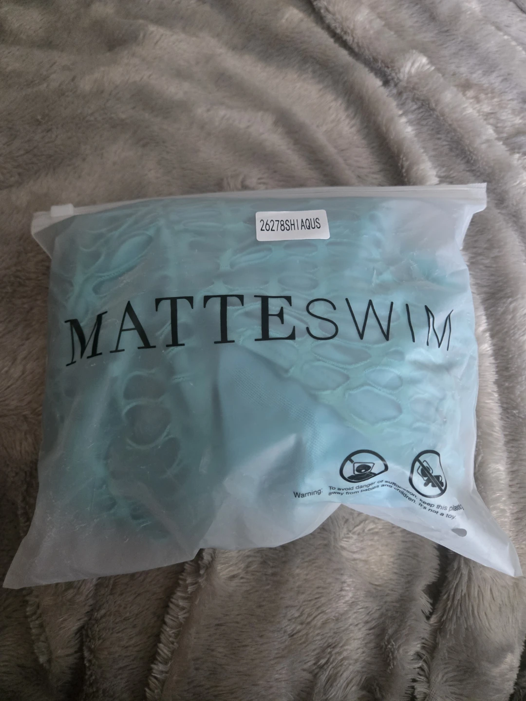 Matte Swim Micah One-Piece Swimsuit - Aqua - photo 3