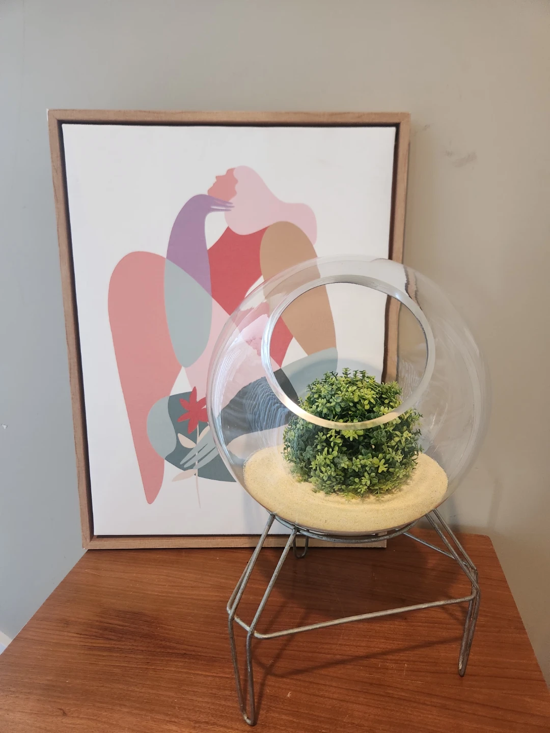 Glass Terrarium with ATOMIC 1950'S Stand - photo 5