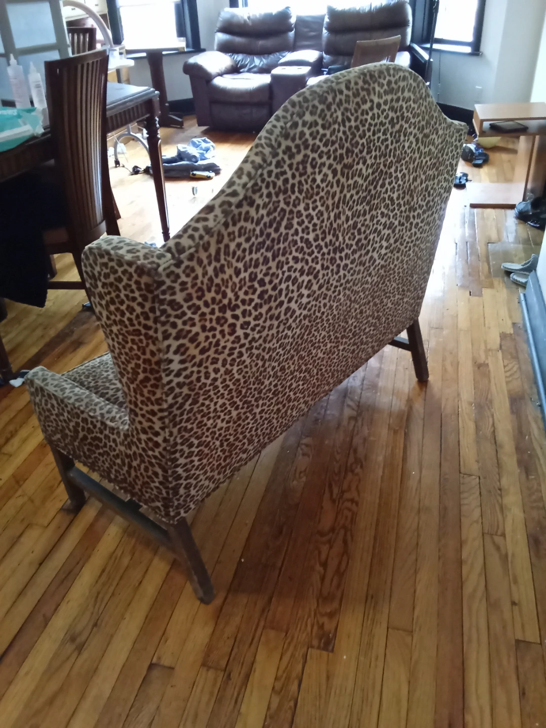 Leopard Print Loveseat Chippendale! - photo 2