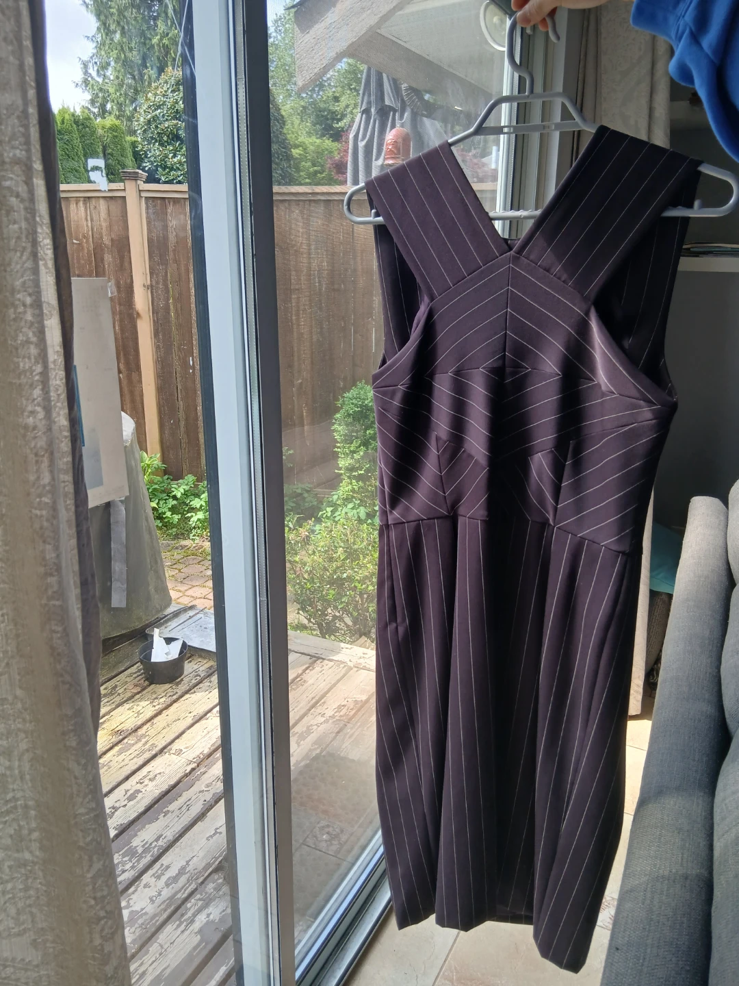 Bottega Veneta Pinstripe Sleeveless Dress