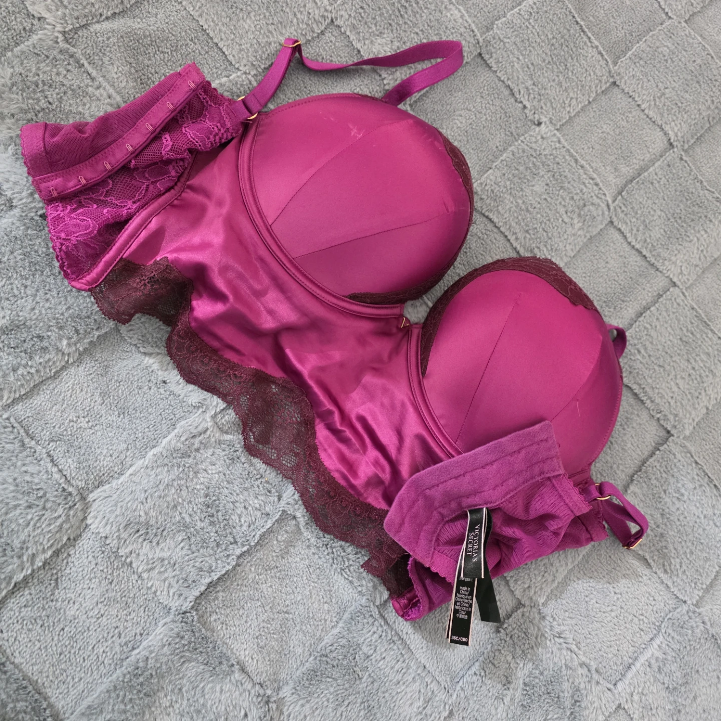 Victoria's Secret Pink Lace Bra 36C - photo 3