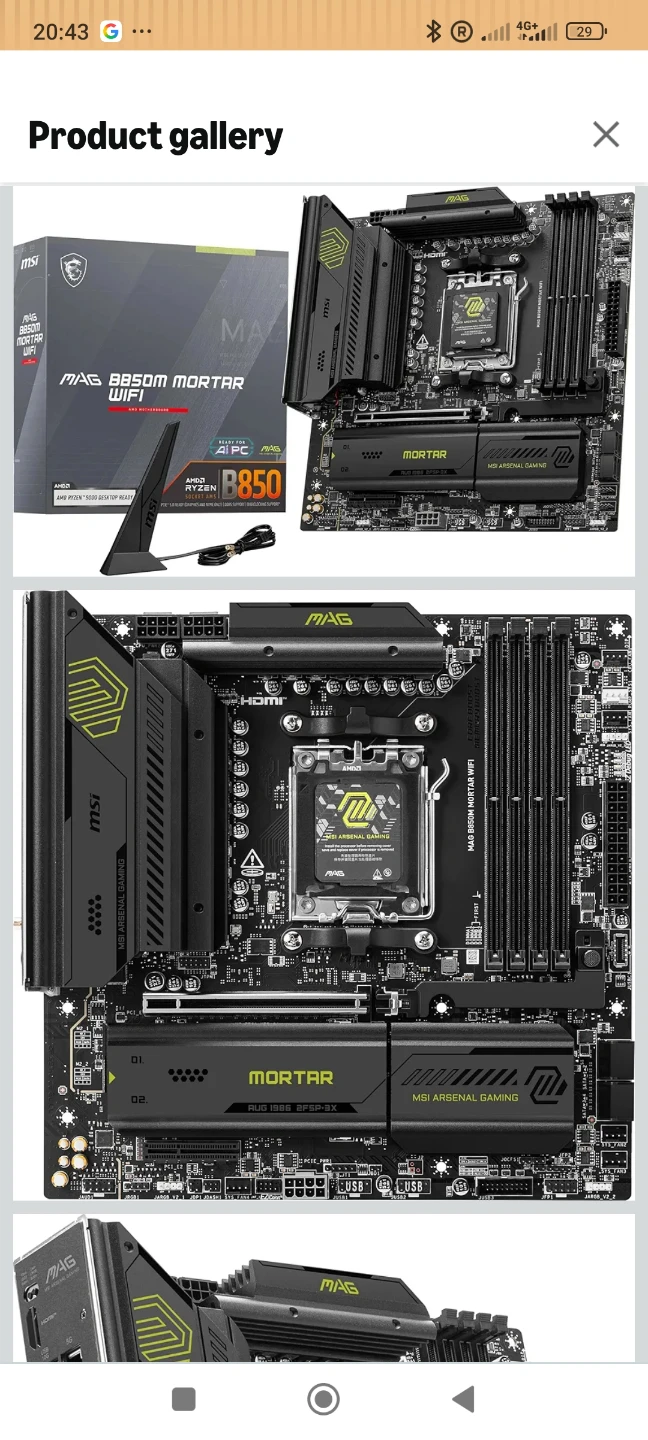 MSI MAG B850M Mortar WiFi Motherboard - photo 4